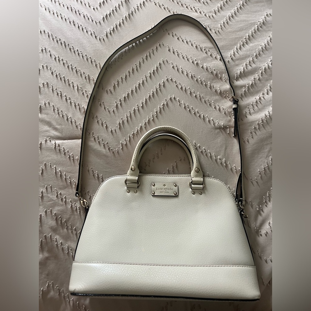 Kate Spade Ivory Satchel Bag - needs some cleaning